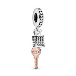 🔐 Pandora Padlock & Key Charm